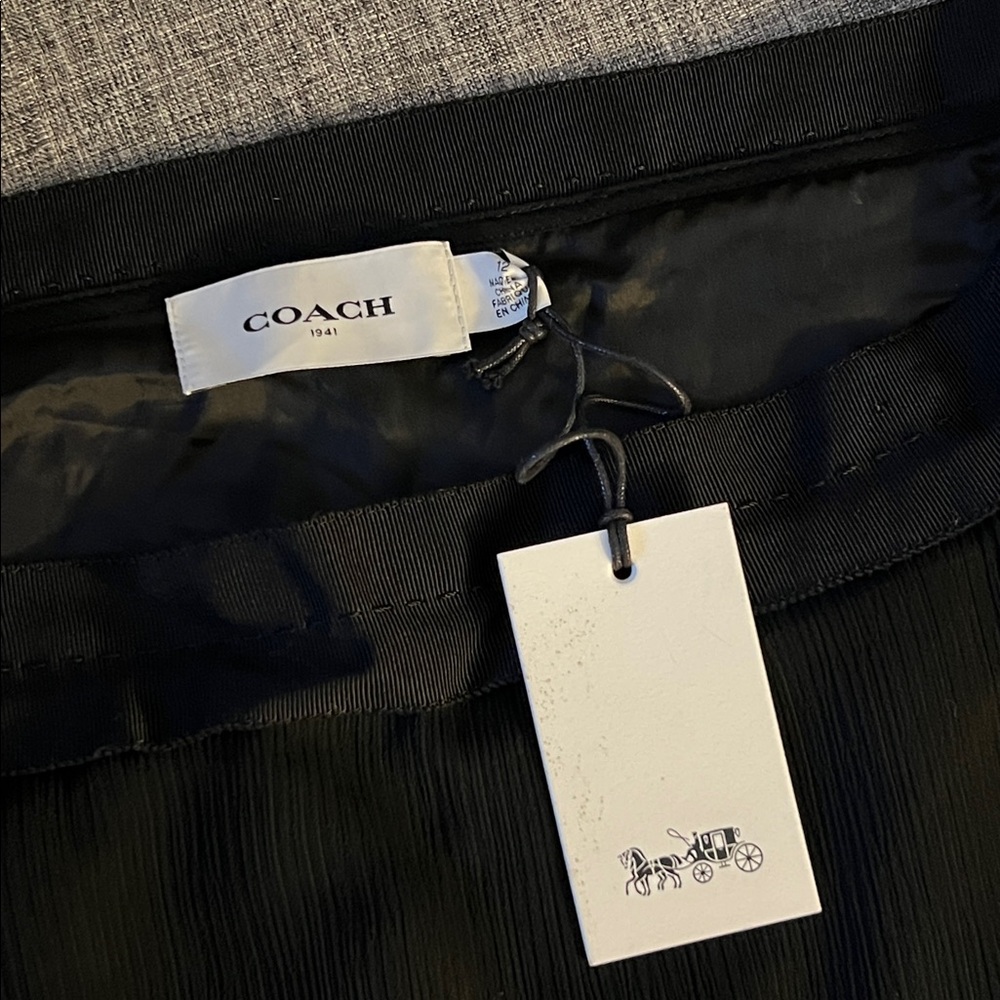 New Coach Black Embellished Skirt Size 12 - Picture 8 of 9